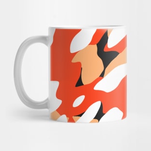 Orange Camouflage Mug